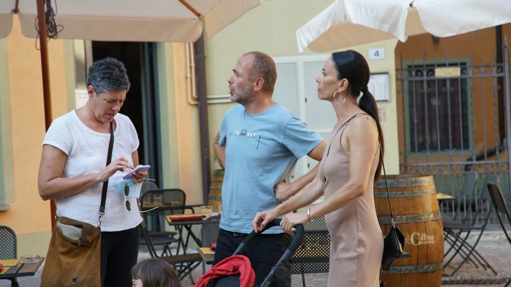 Dario Baldi working on set