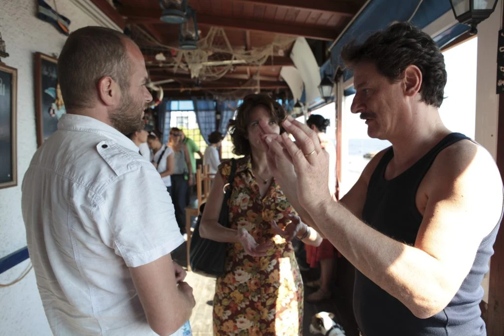 Dario Baldi working on set